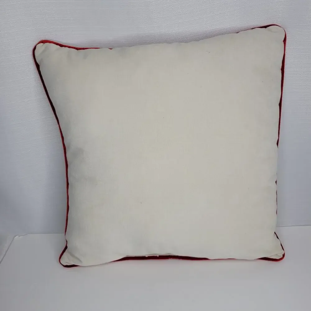 Happy Santa Ho Ho Ho Christmas Pillow, 17